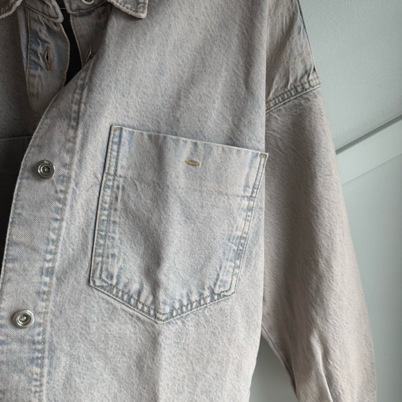 Zara Light Pink Jean Jacket - Picture 9 of 10